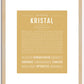 Kristal | Name Art Print