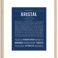 Kristal | Name Art Print