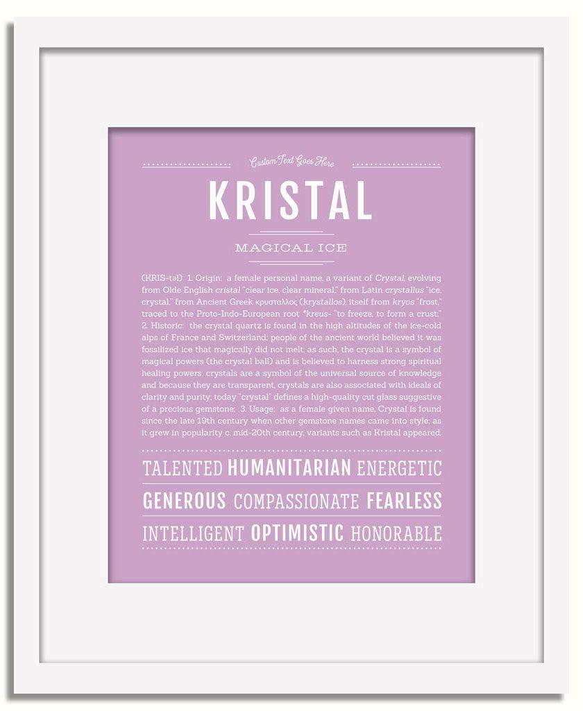 Frame Options | Lilac | White Frame, Matted