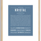 Kristal | Name Art Print