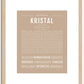 Kristal | Name Art Print