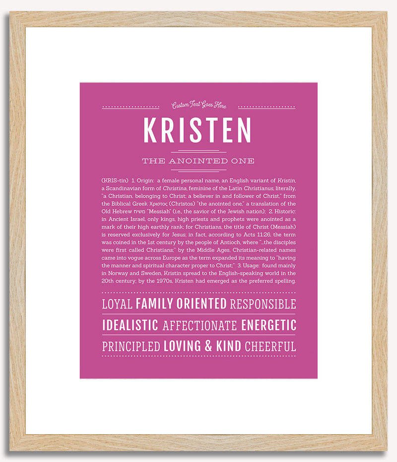 Kristen | Name Art Print