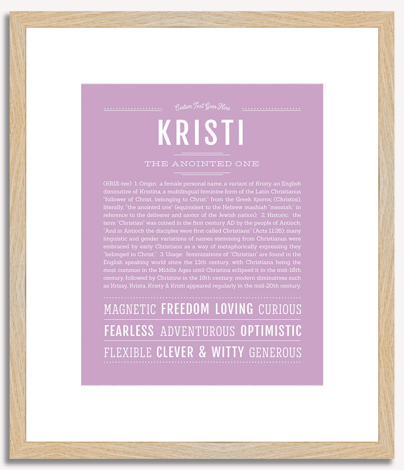 Kristi | Name Art Print