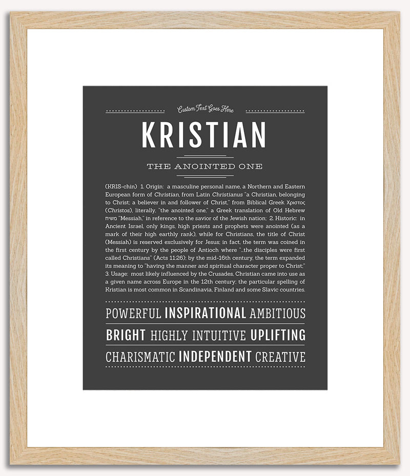 Kristian | Name Art Print