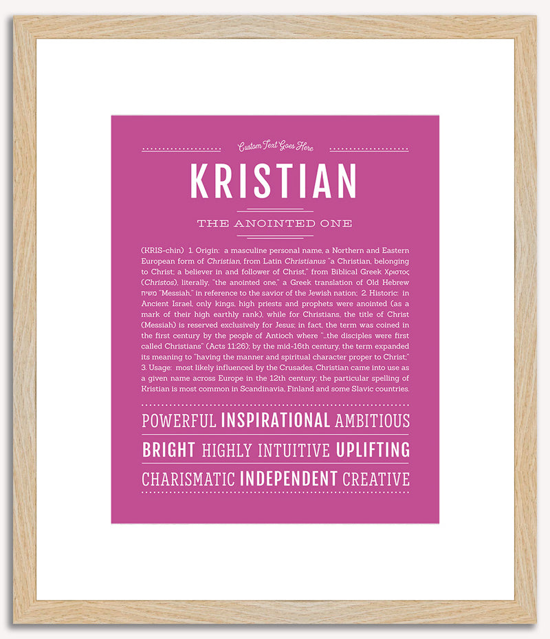 Kristian | Name Art Print