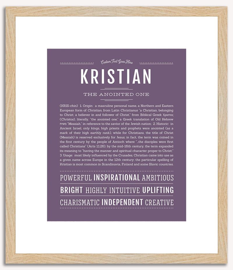 Kristian | Name Art Print