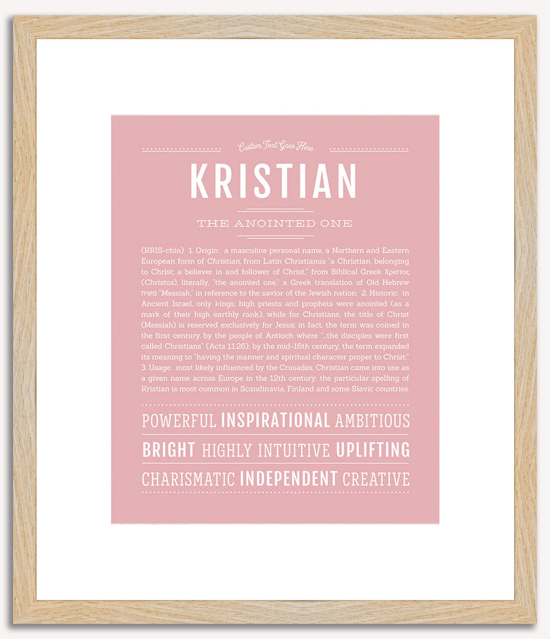 Kristian | Name Art Print