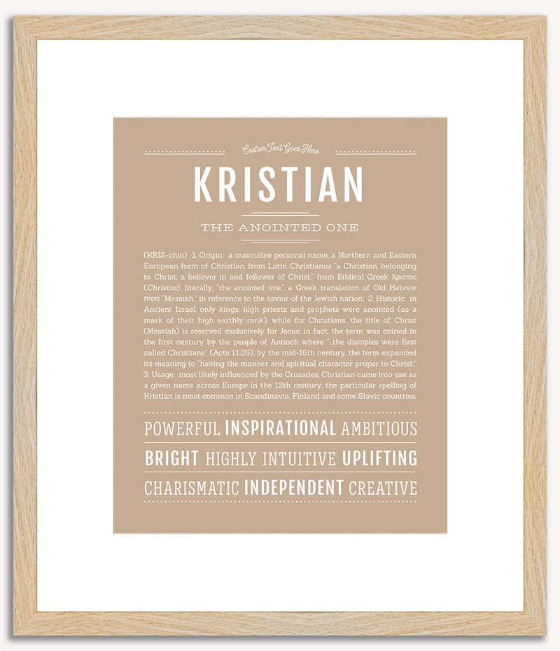 Kristian | Name Art Print