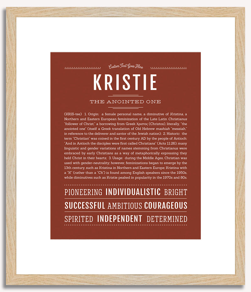 Kristie | Name Art Print