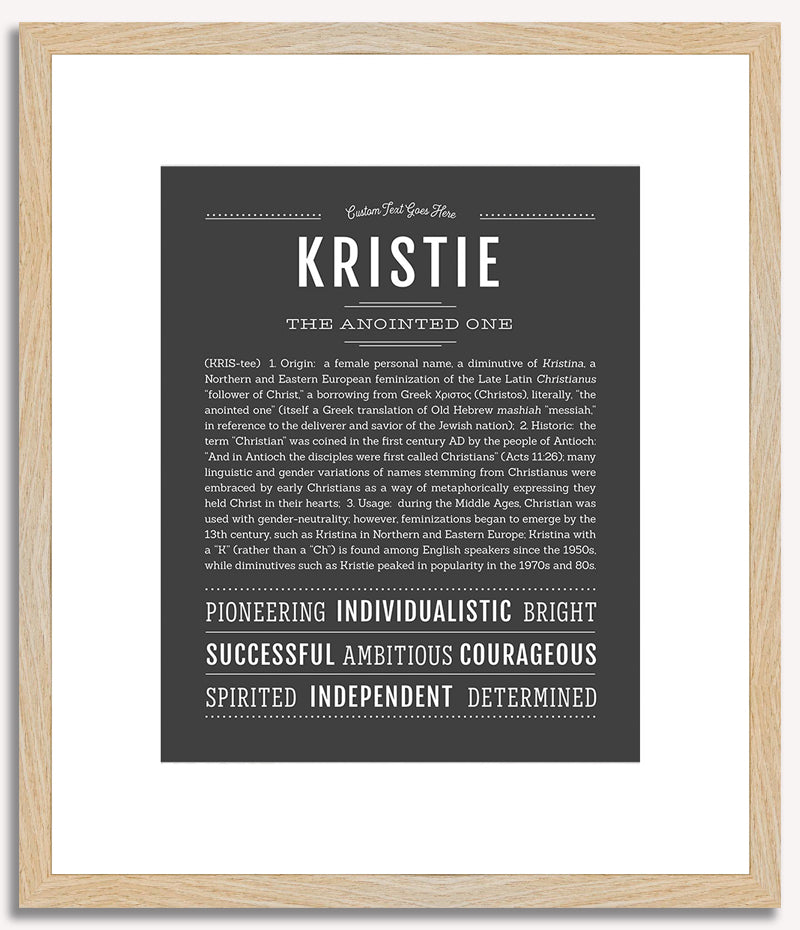 Kristie | Name Art Print