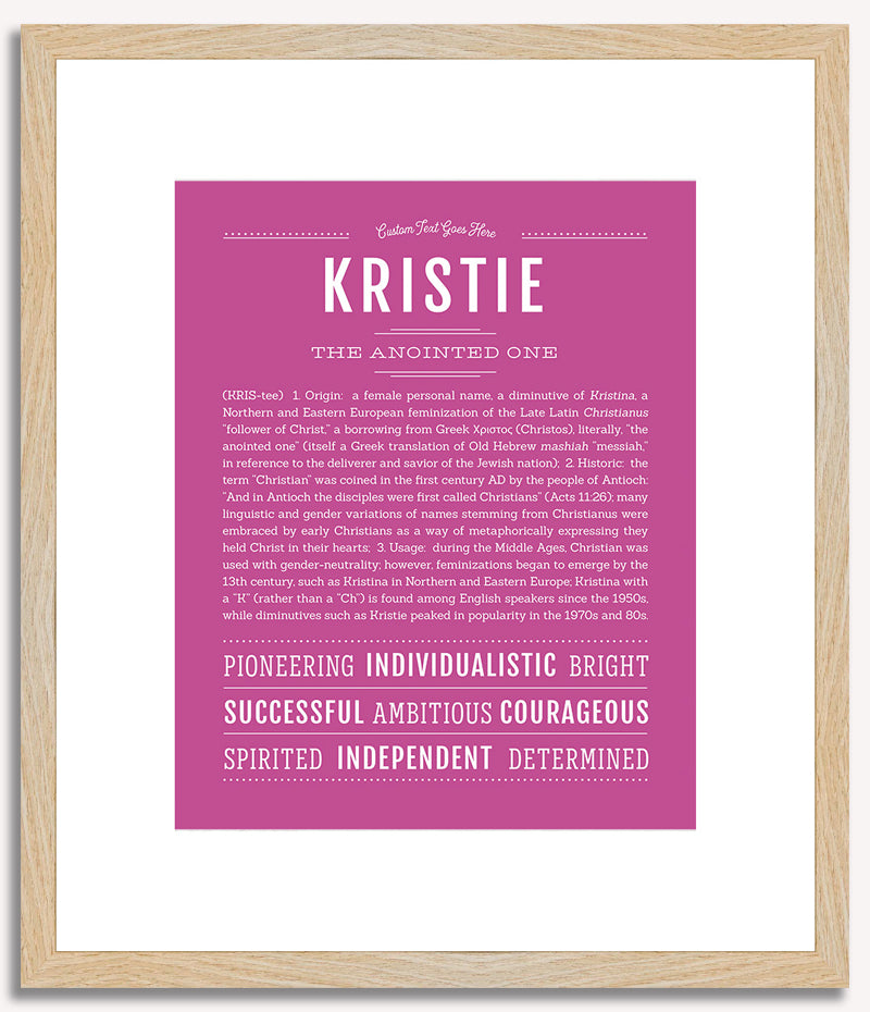 Kristie | Name Art Print