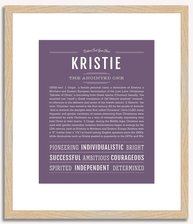 Kristie | Name Art Print