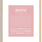 Kristie | Name Art Print