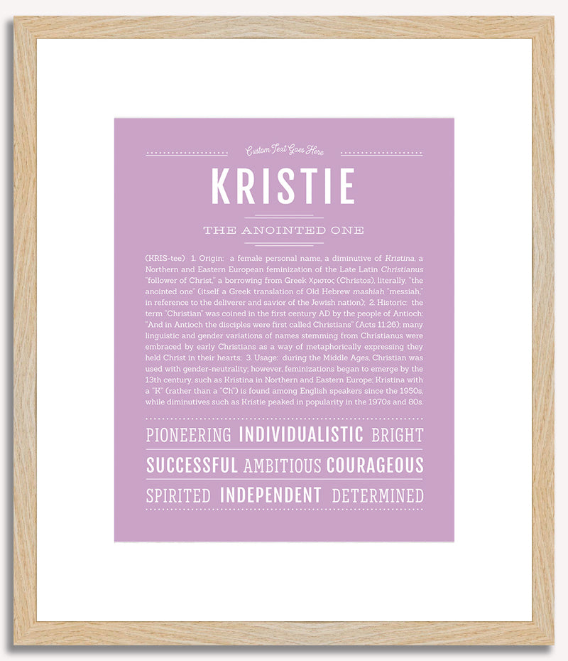 Kristie | Name Art Print