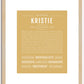 Kristie | Name Art Print