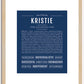 Kristie | Name Art Print