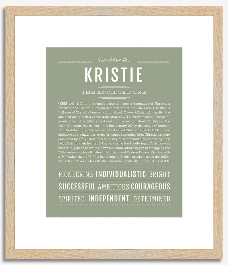 Kristie | Name Art Print