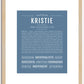 Kristie | Name Art Print