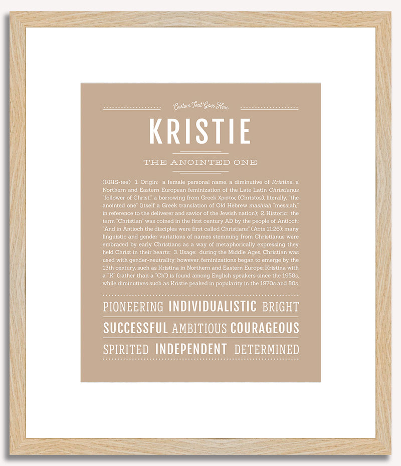 Kristie | Name Art Print