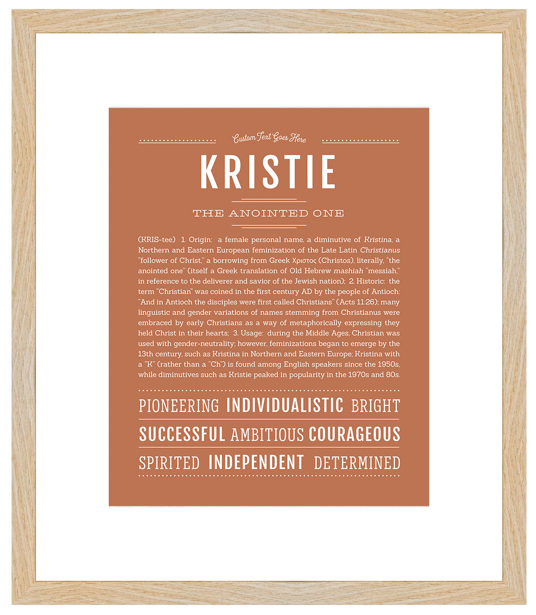 Kristie | Name Art Print