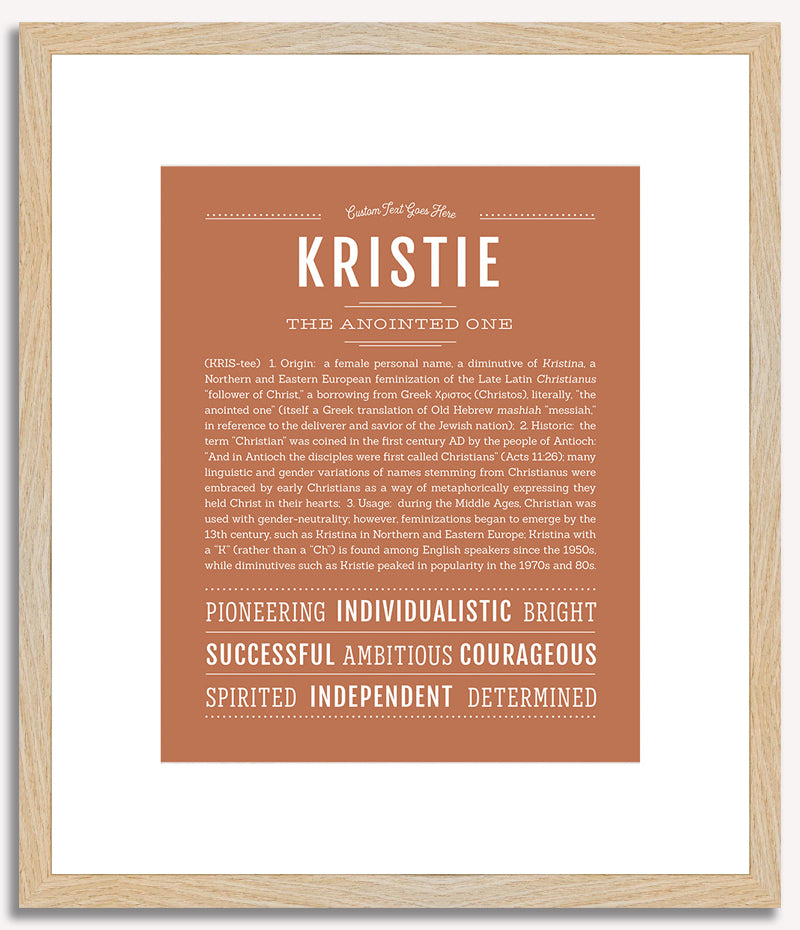 Kristie | Name Art Print