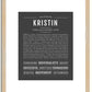 Kristin | Name Art Print
