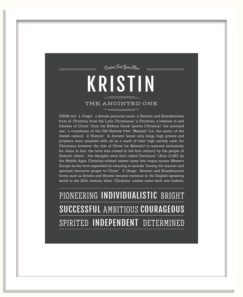 Frame Options | Charcoal Gray | Black Frame, Matted
