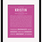 Frame Options | Dark Pink | Maple Frame, Matted