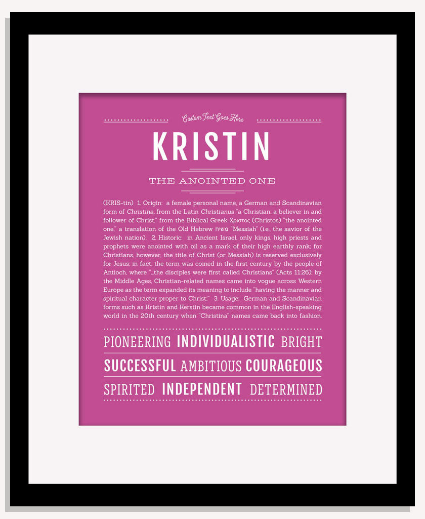 Frame Options | Dark Pink | Maple Frame, Matted