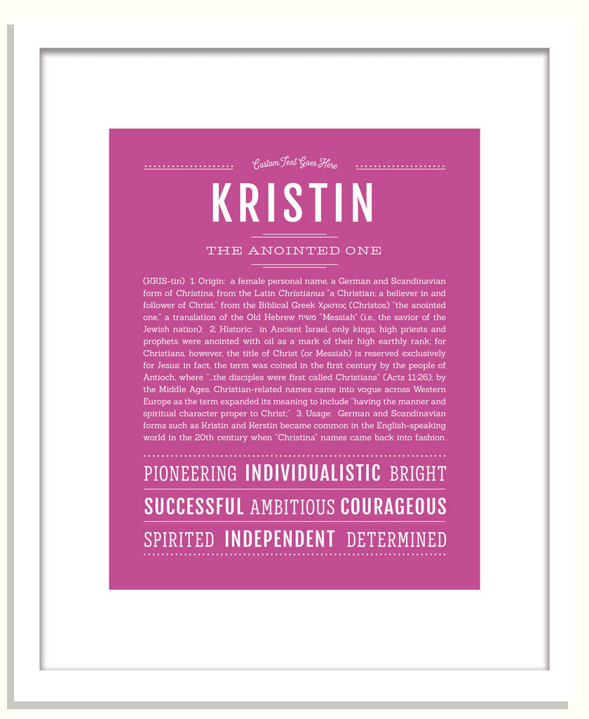 Frame Options | Dark Pink | Black Frame, Matted