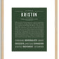 Kristin | Name Art Print