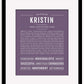 Frame Options | Deep Purple | Maple Frame, Matted