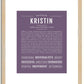 Kristin | Name Art Print