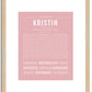 Kristin | Name Art Print