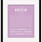 Frame Options | Lilac | Maple Frame, Matted