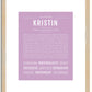 Kristin | Name Art Print