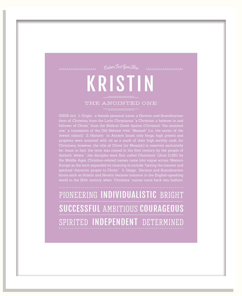 Frame Options | Lilac | Black Frame, Matted