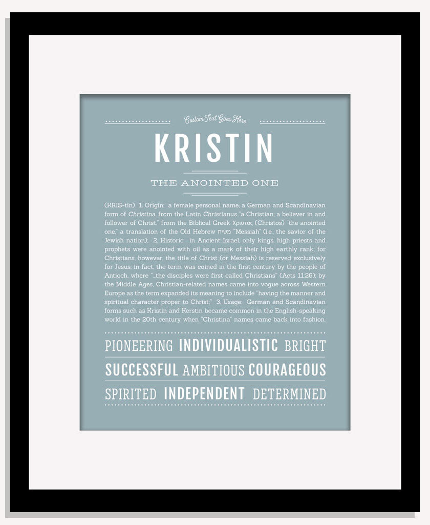 Frame Options | Powder Blue | Maple Frame, Matted