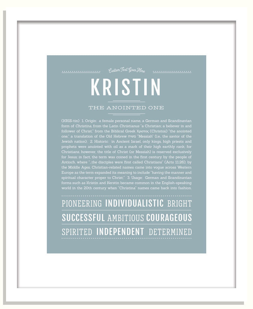 Frame Options | Powder Blue | Black Frame, Matted