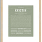 Kristin | Name Art Print