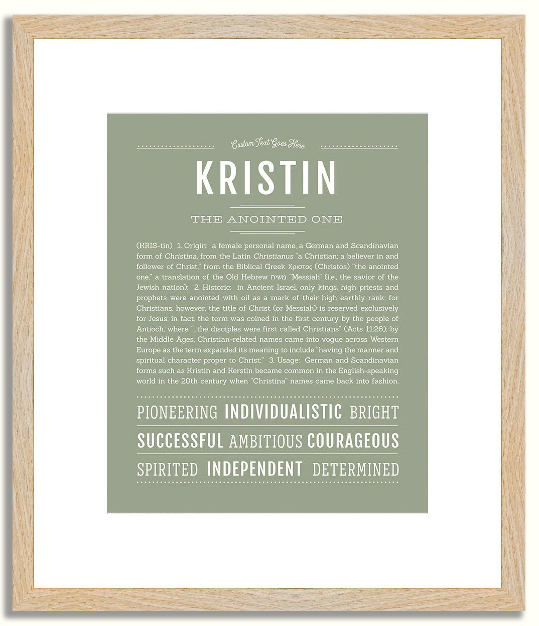 Kristin | Name Art Print