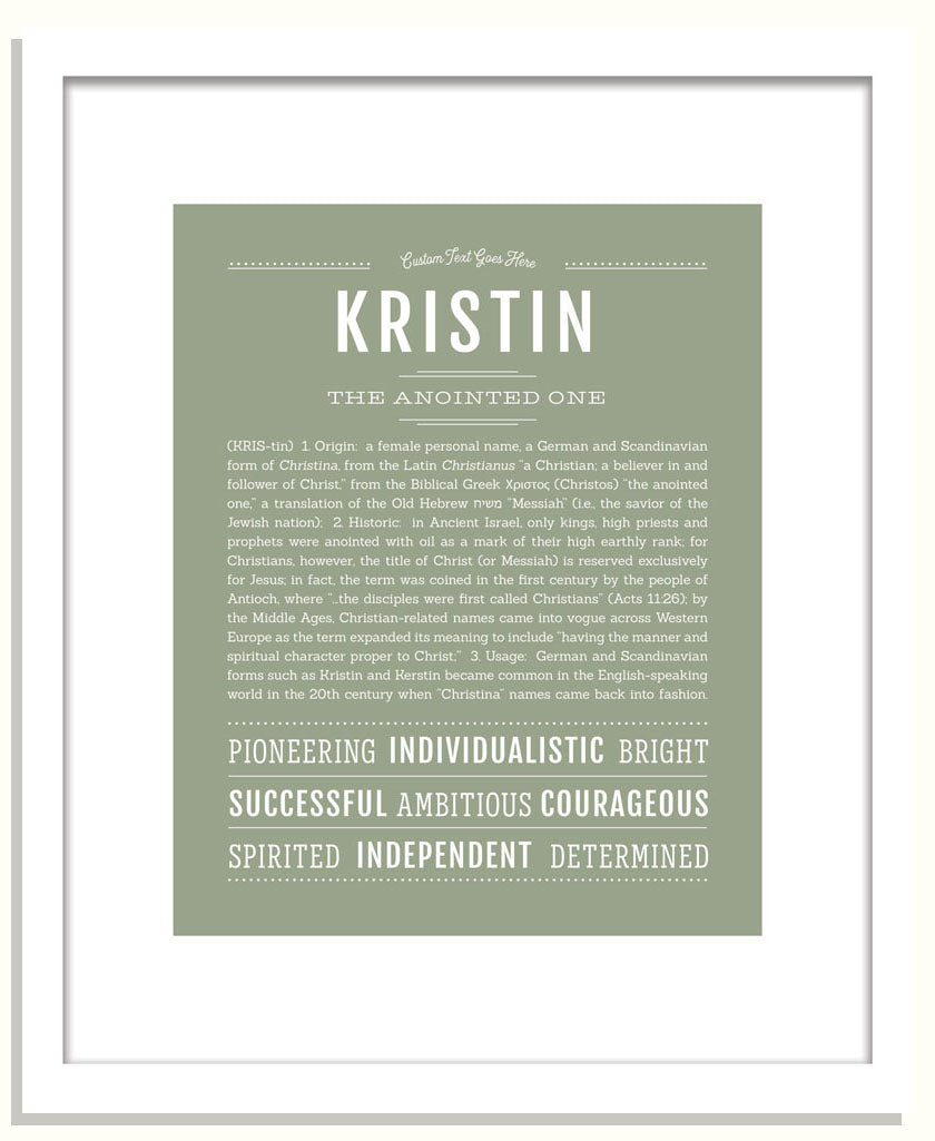 Frame Options | Sage | Black Frame, Matted