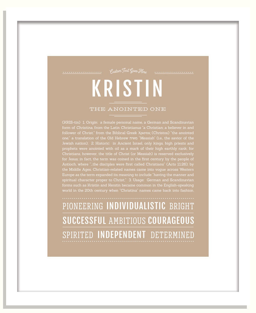 Frame Options | Tan | Black Frame, Matted
