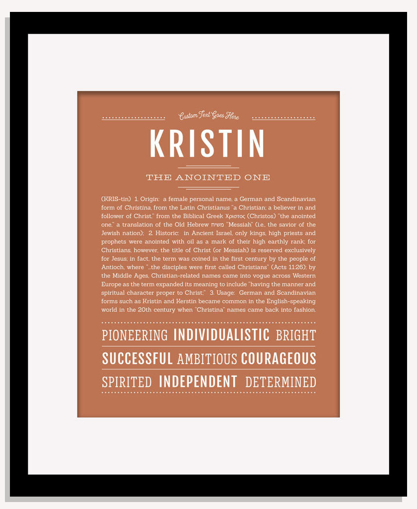 Frame Options | Terra Cotta | Maple Frame, Matted