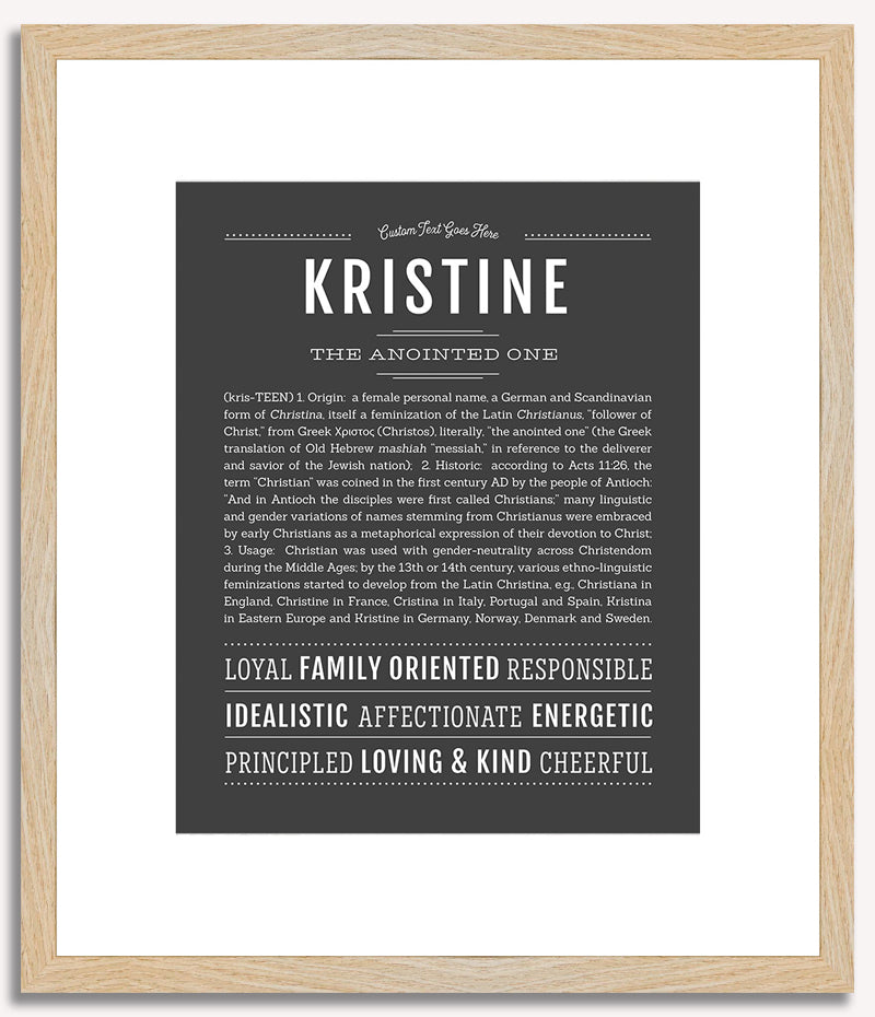 Kristine | Name Art Print