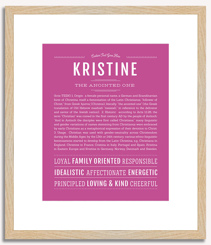 Kristine | Name Art Print