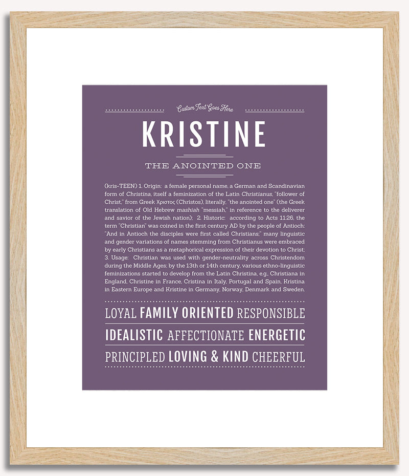 Kristine | Name Art Print