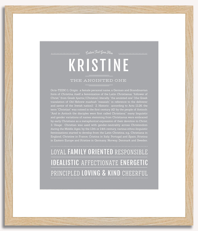 Kristine | Name Art Print