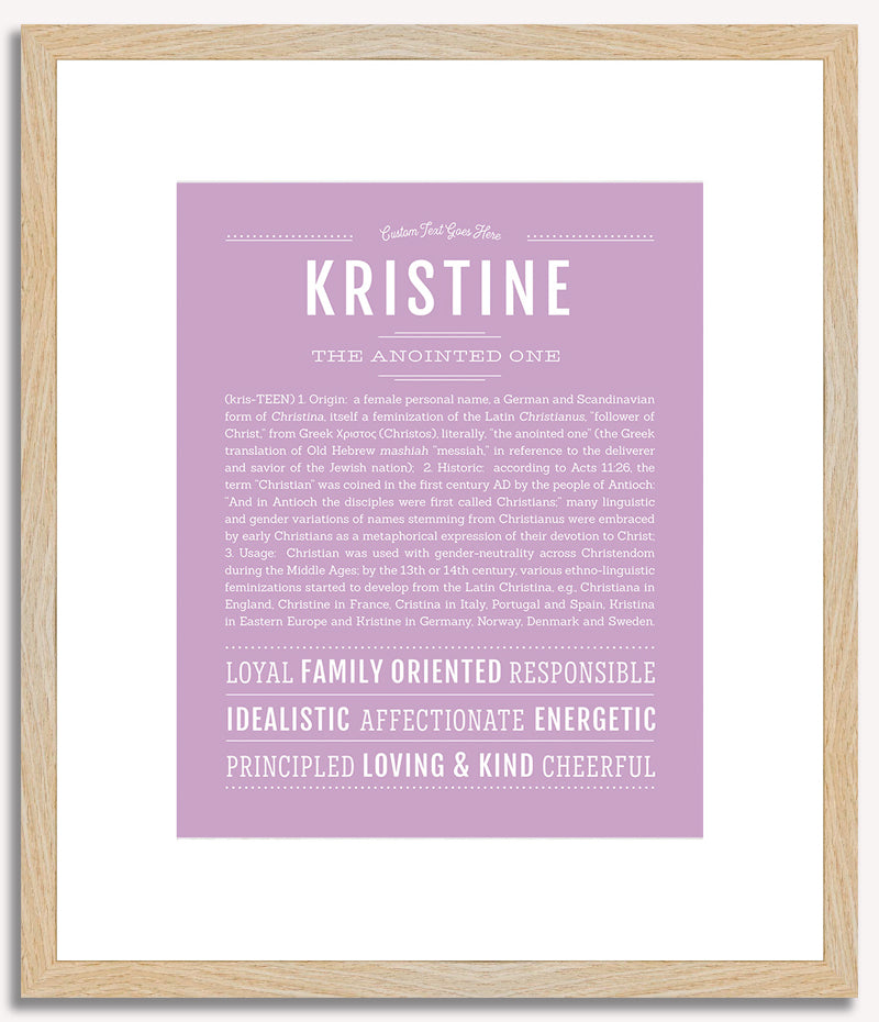 Kristine | Name Art Print