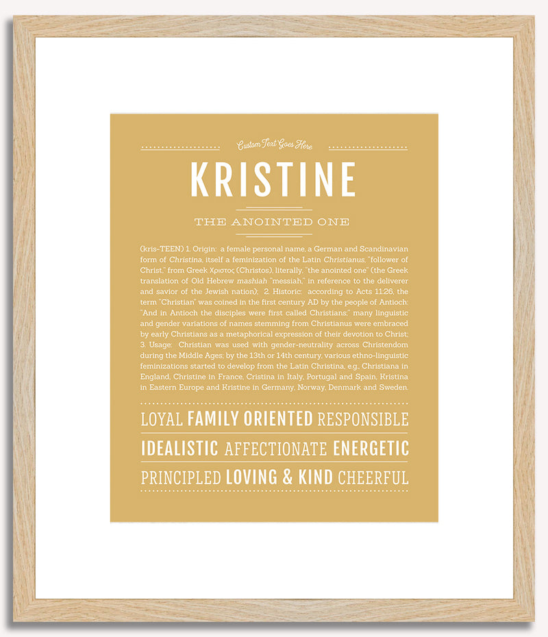 Kristine | Name Art Print